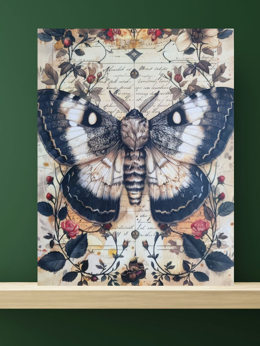 4er Postkarten Set | Motiv: Insekten | Spinne, Käfer, Libelle & Falter